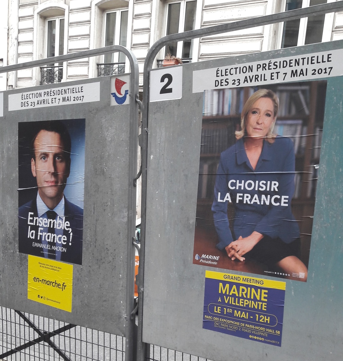 Wahlplakate in Paris