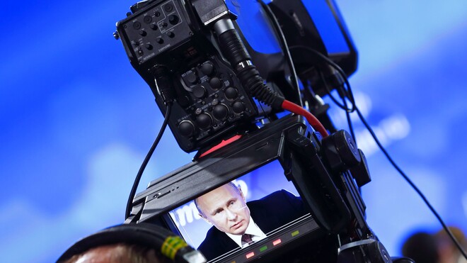 Projektionsfläche Putin
